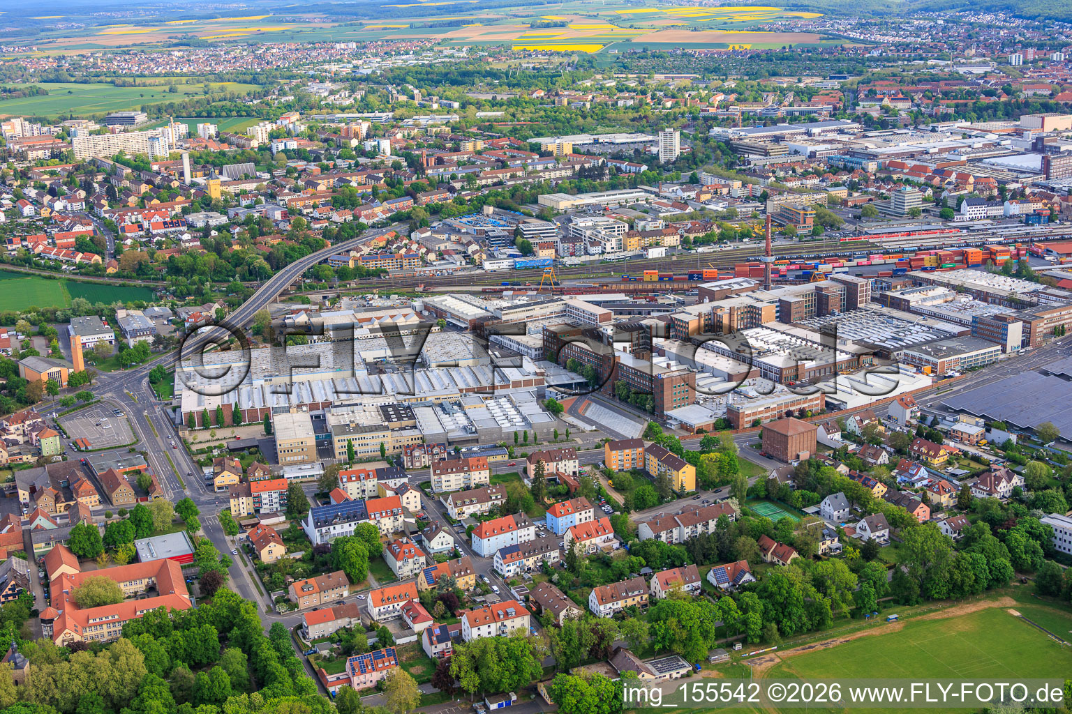 ZF Friedrichshafen AG - North Plant in the district Oberndorf in Schweinfurt in the state Bavaria, Germany
