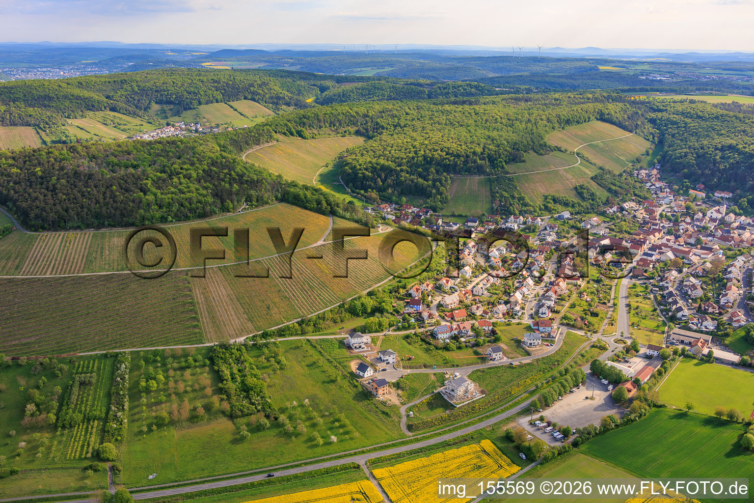 From the southwest in Ramsthal in the state Bavaria, Germany