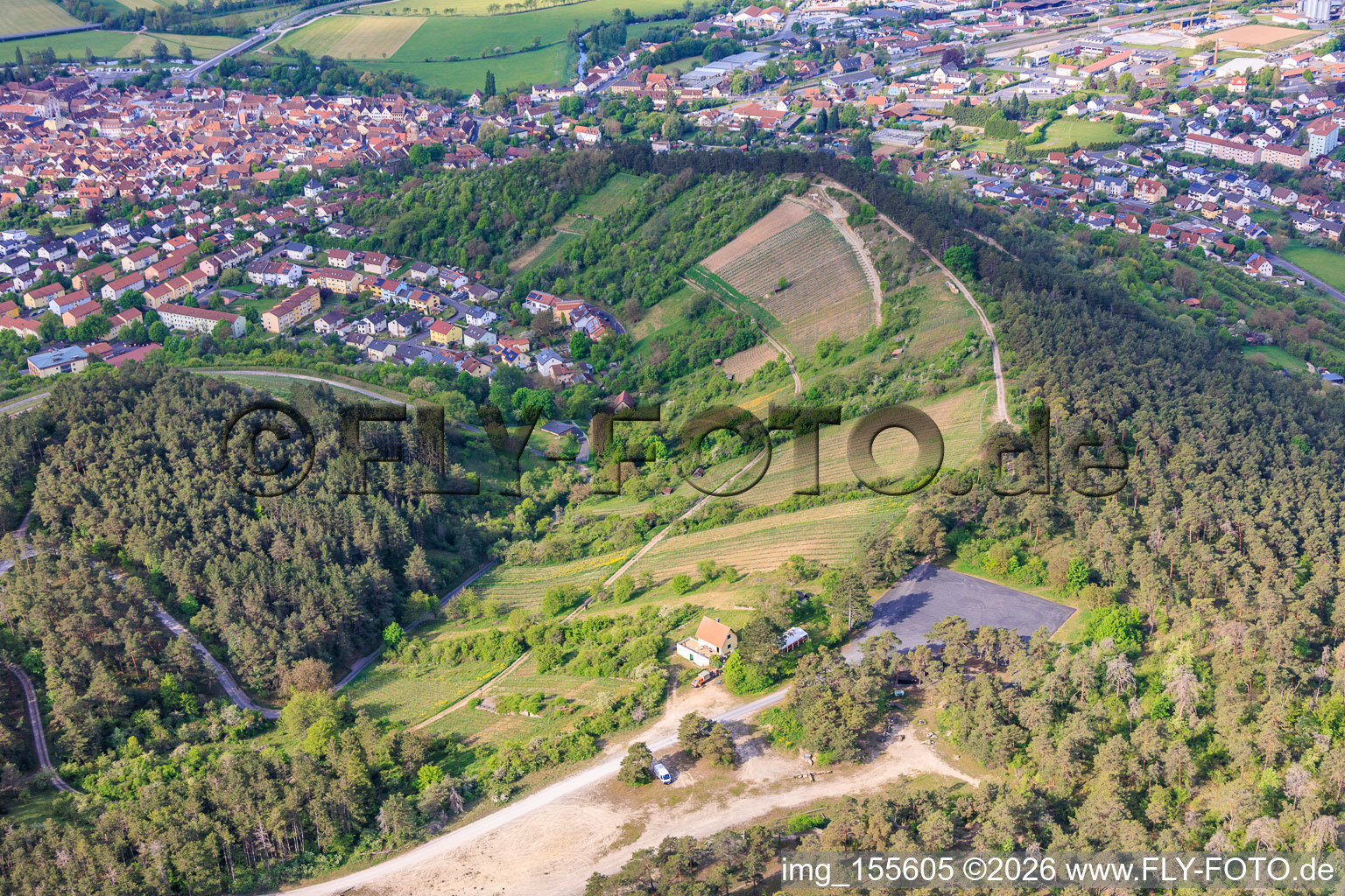Vineyards of terroir f Hammelburg - Viticulture in Franconia in Hammelburg in the state Bavaria, Germany