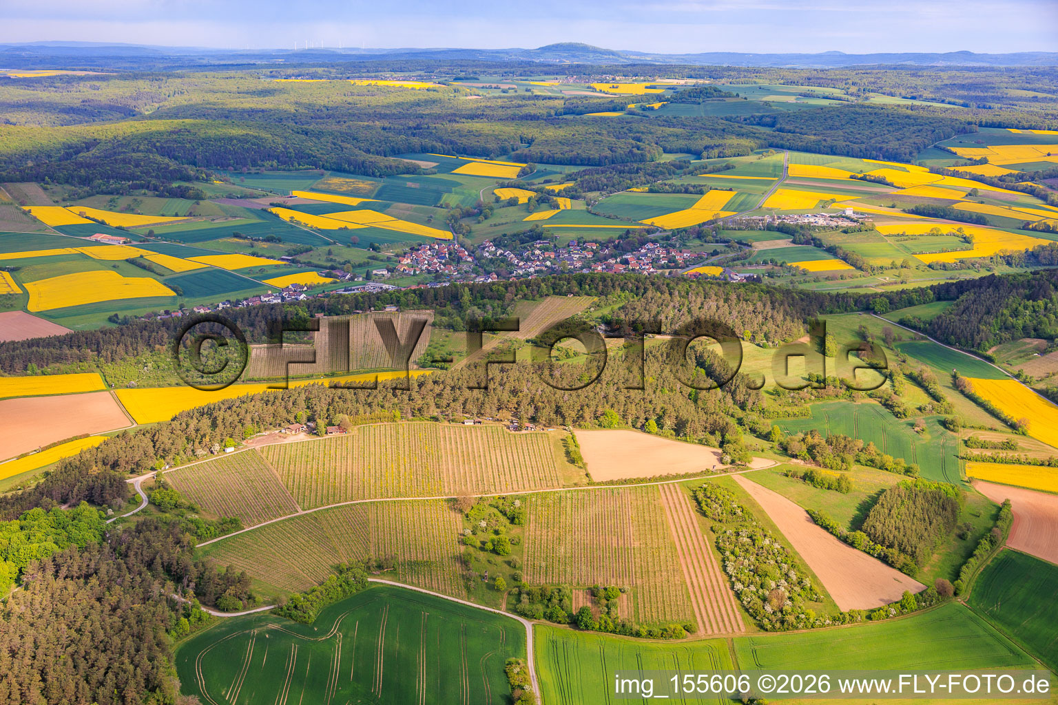 Müller's vineyards! The winery and wine barn in Hammelburg in the state Bavaria, Germany