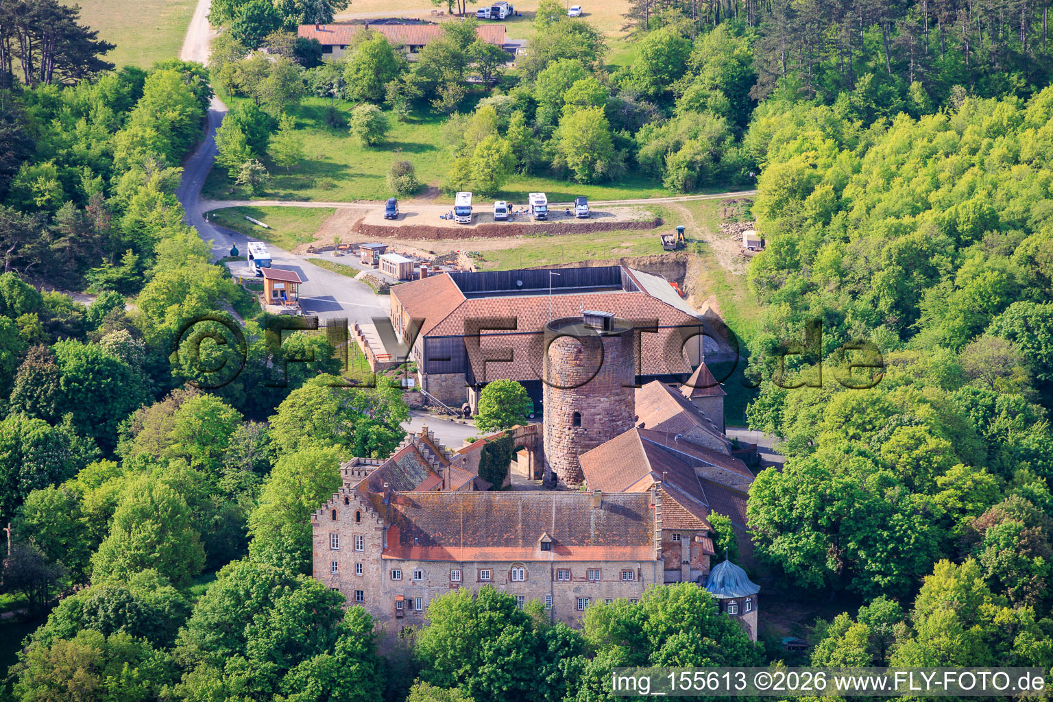 Saaleck Castle in Hammelburg in the state Bavaria, Germany