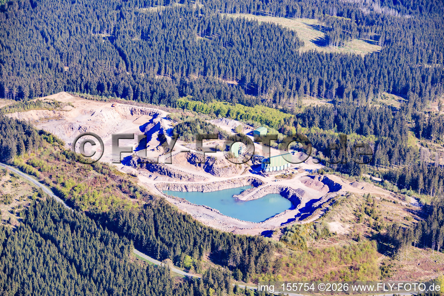 SST Steinindustrie, Straßen- und Tiefbau GmbH & Co. KG | Rotkopf Plant in the district Wald Neustadt in Verwaltungsgemeinschaft Großbreitenbach in the state Thuringia, Germany