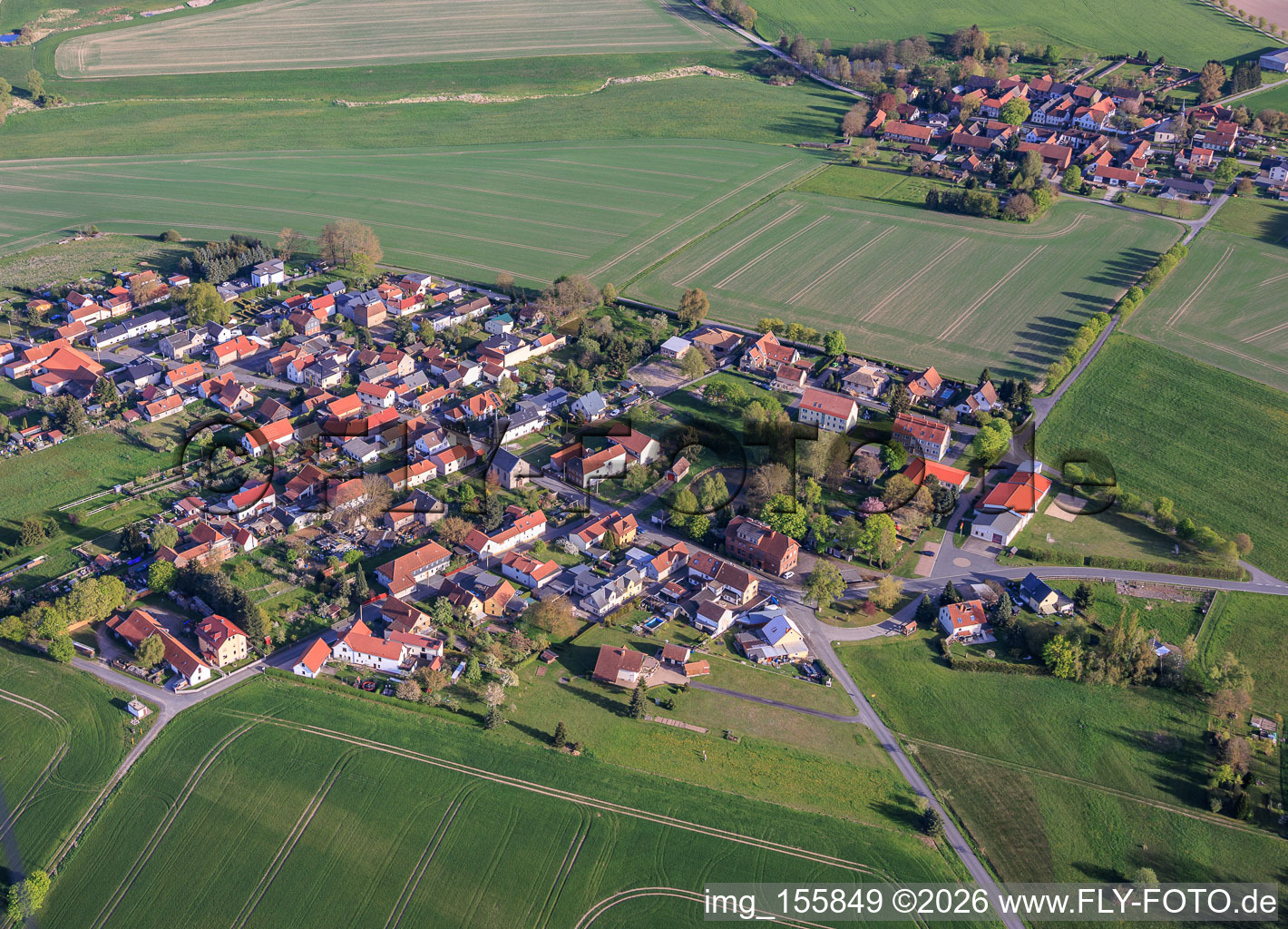 From the north in Peuschen in the state Thuringia, Germany