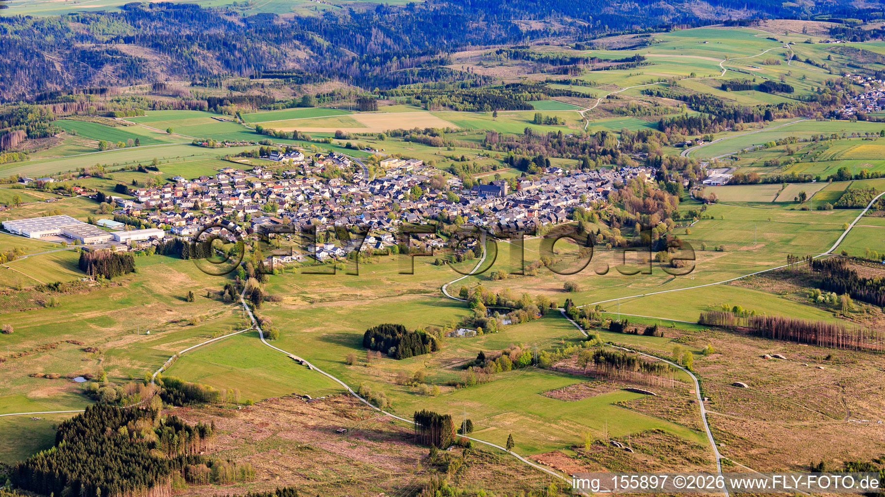 From the northwest in Teuschnitz in the state Bavaria, Germany