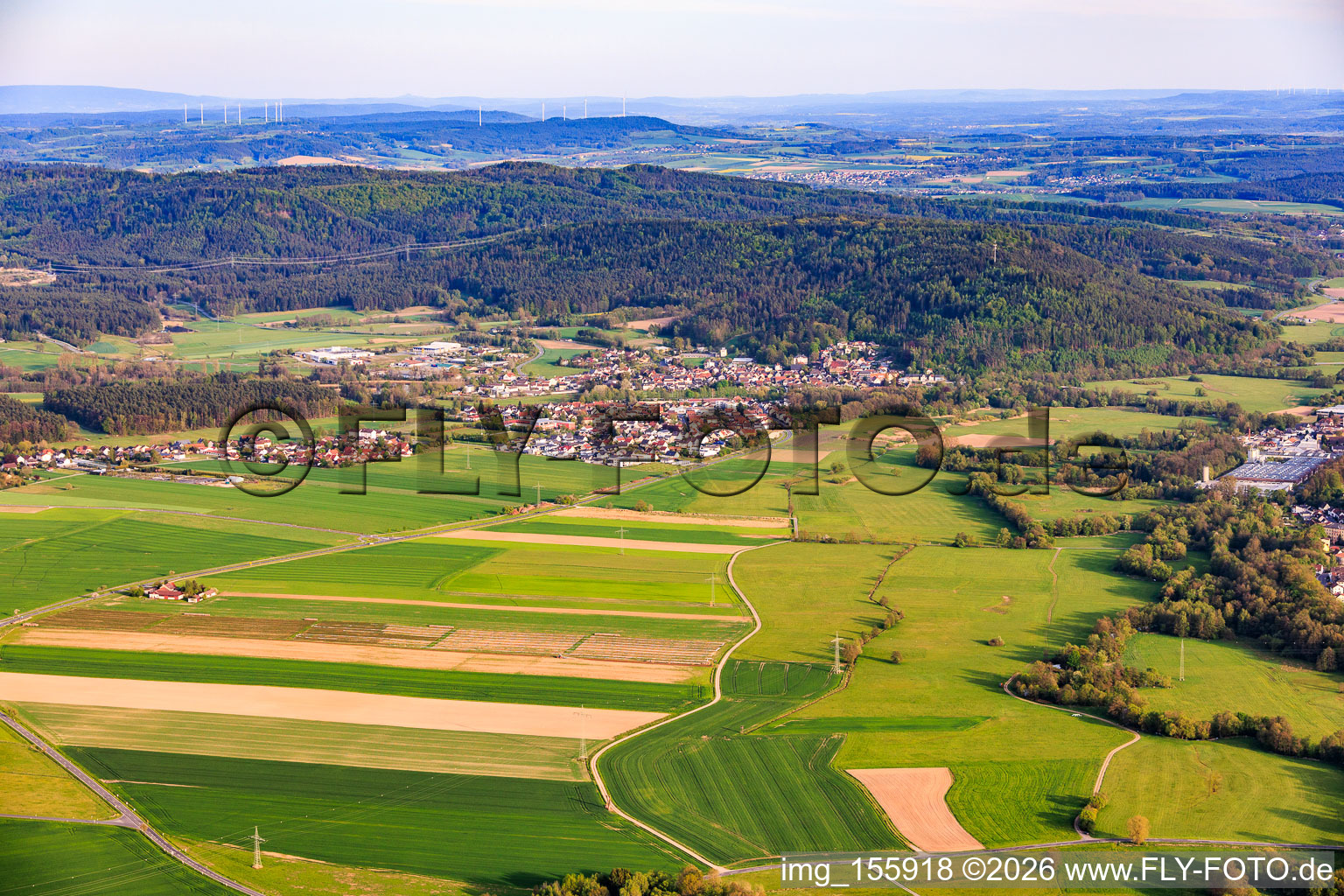 From the north in the district Neundorf in Mitwitz in the state Bavaria, Germany