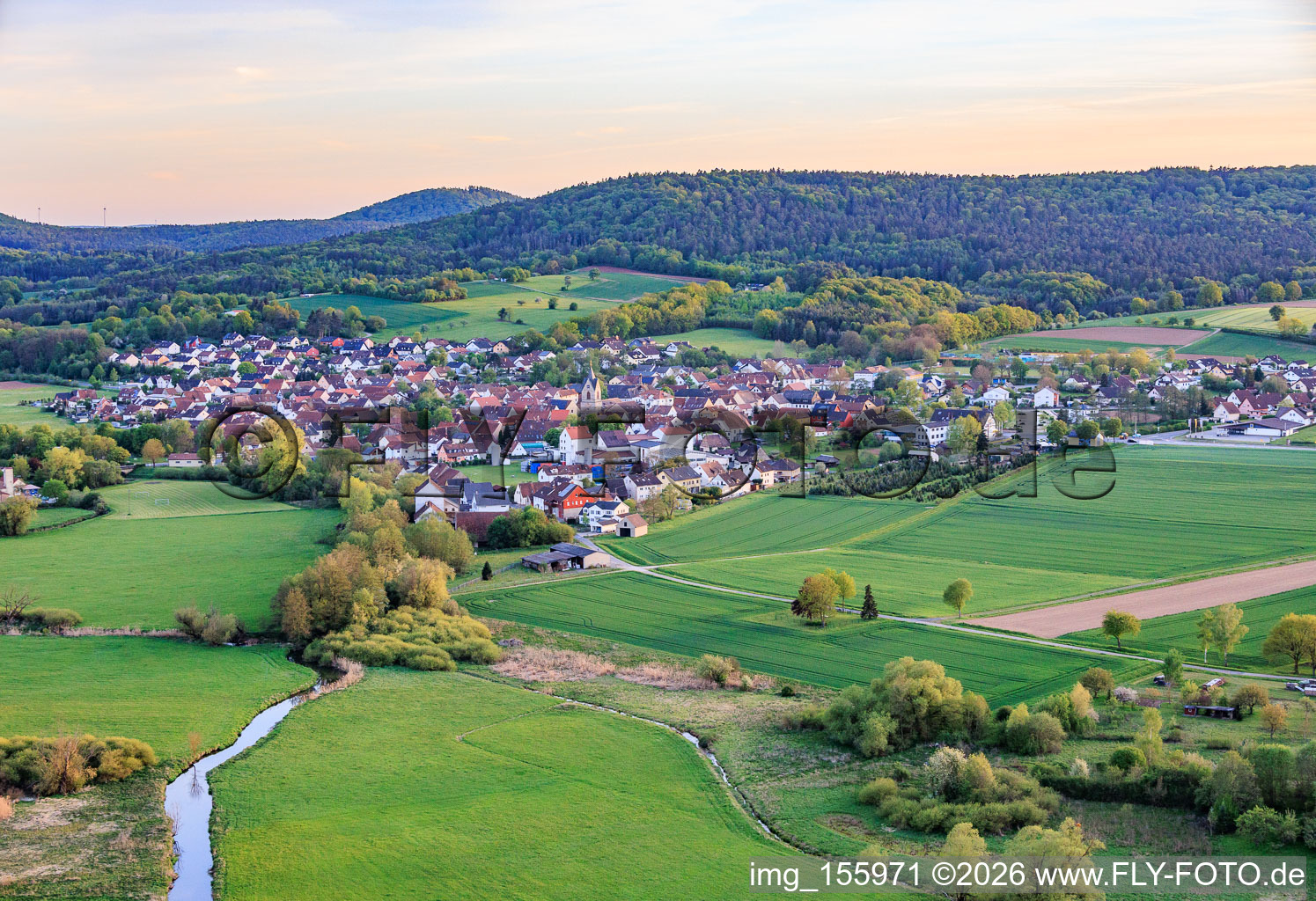 From the northeast in Reckendorf in the state Bavaria, Germany