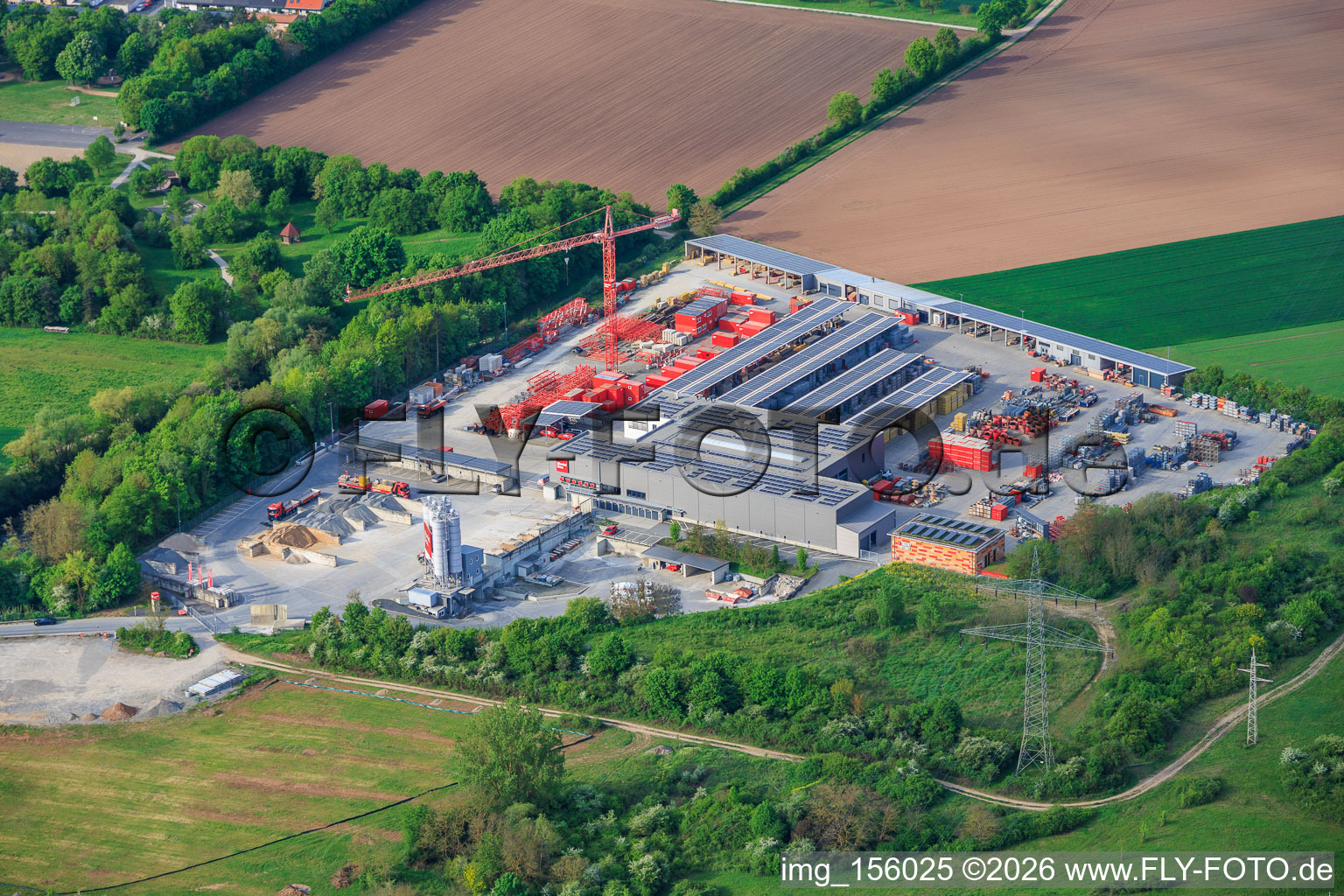 Riedel Construction Concrete Plant in Bergrheinfeld in the state Bavaria, Germany