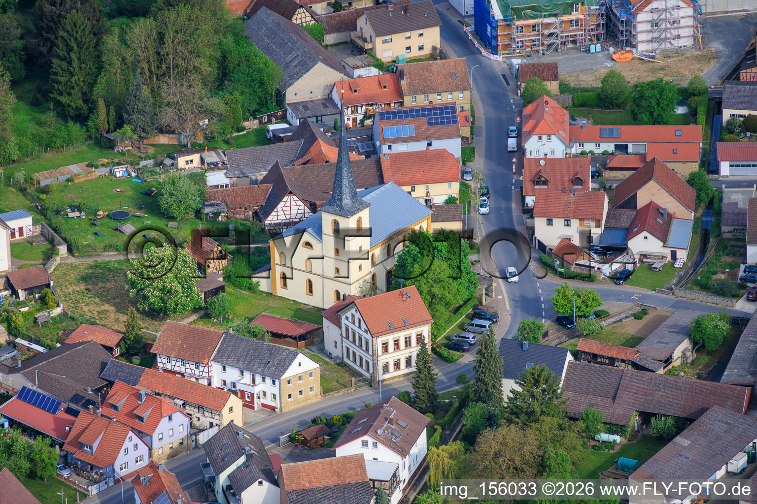 St. Michael's Church in the district Kützberg in Poppenhausen in the state Bavaria, Germany