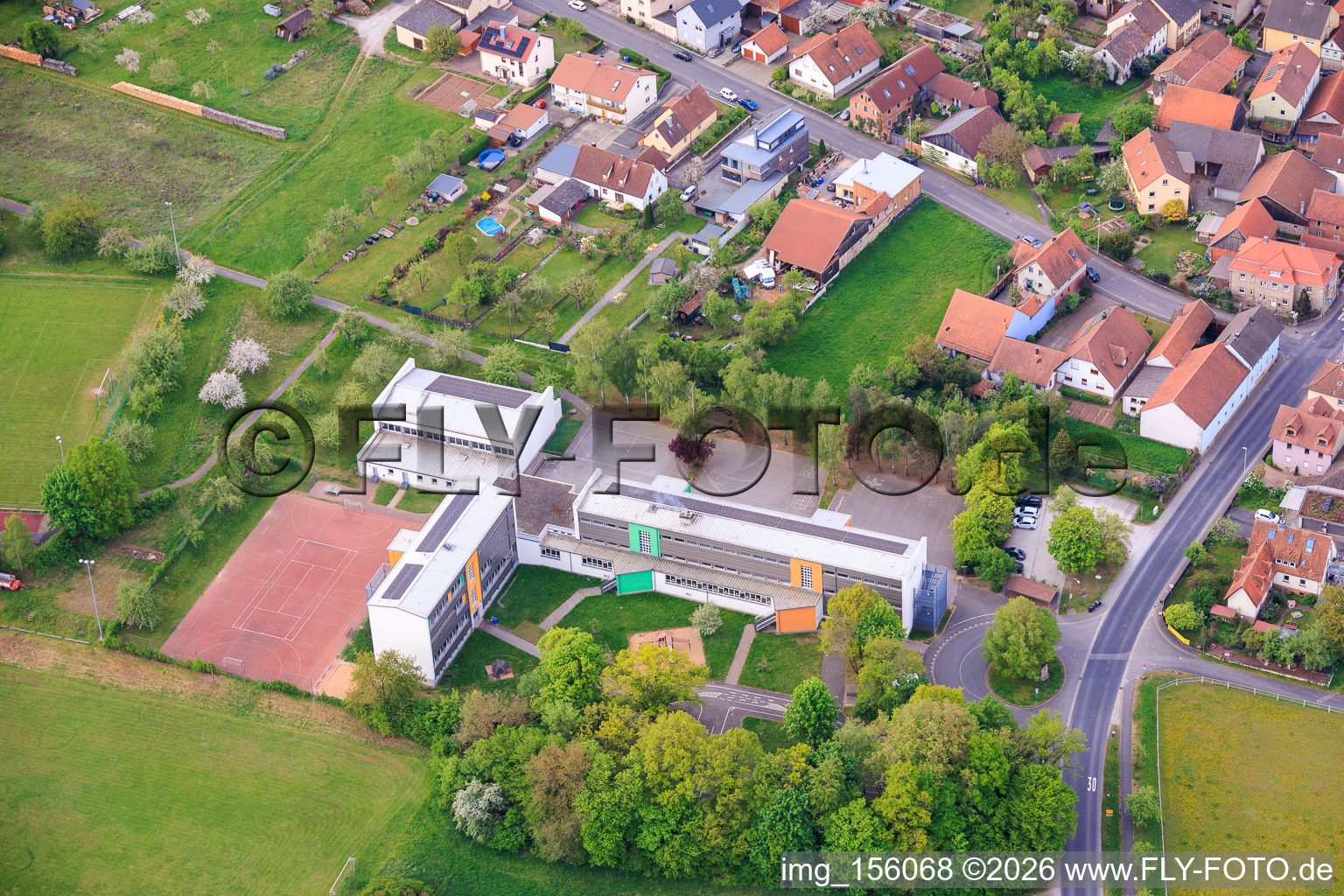 Johannes-Petri-School in the district Langendorf in Elfershausen in the state Bavaria, Germany
