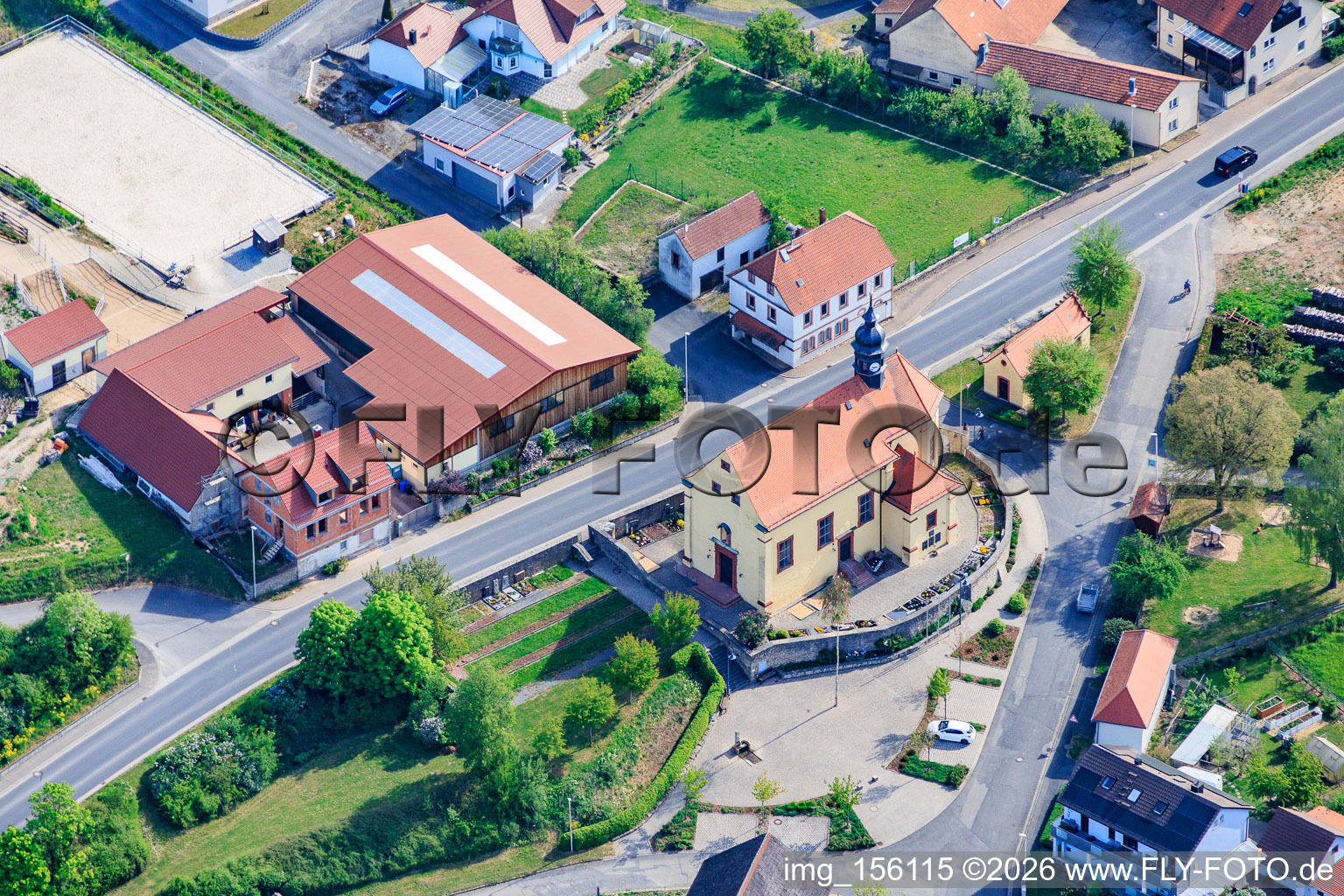 St. Martin's Church in the district Münster in Eußenheim in the state Bavaria, Germany