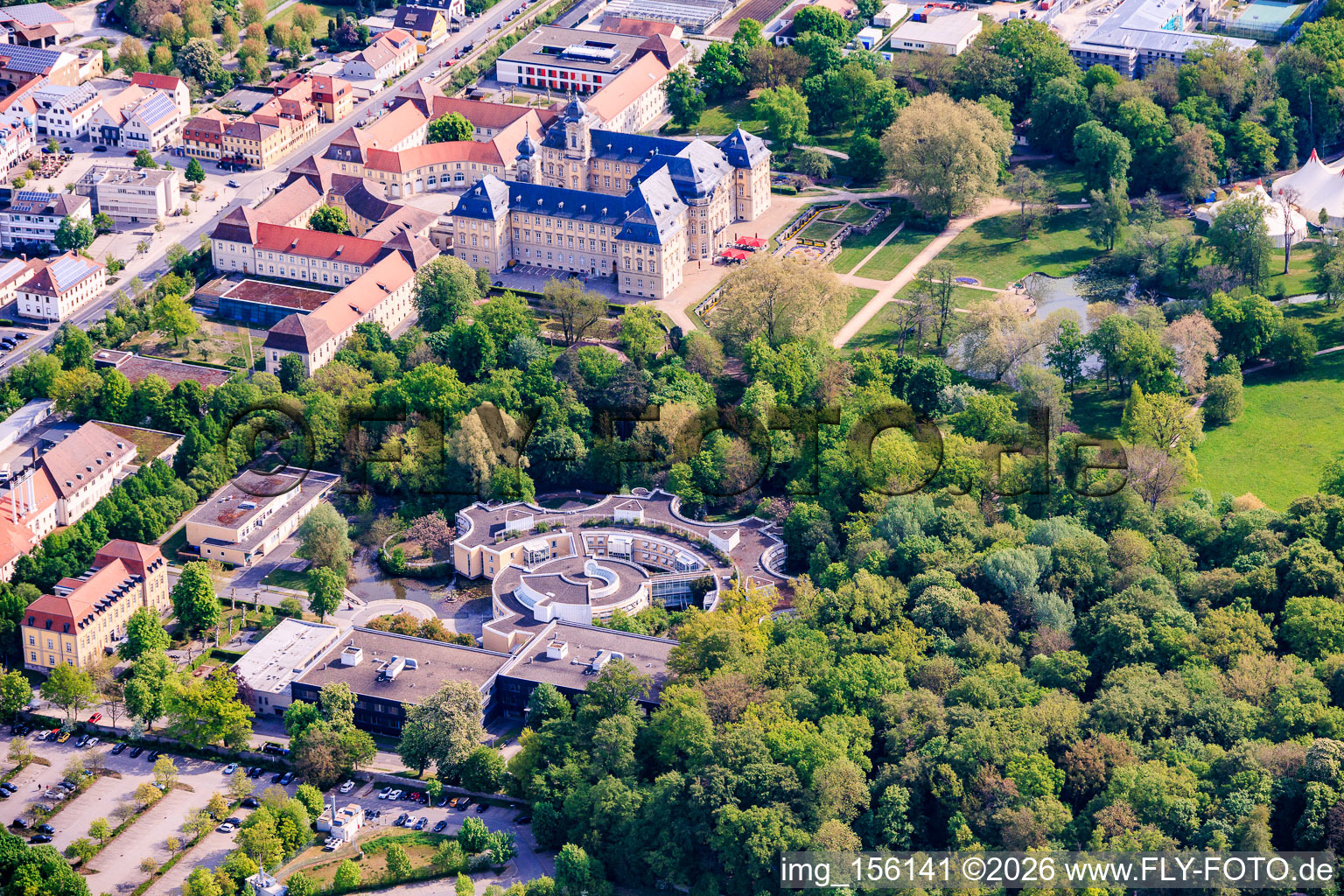 Hospital for Psychiatry, Psychotherapy and Psychosomatic Medicine Castle Werneck and Orthopedic Hospital Castle Werneck in Werneck in the state Bavaria, Germany