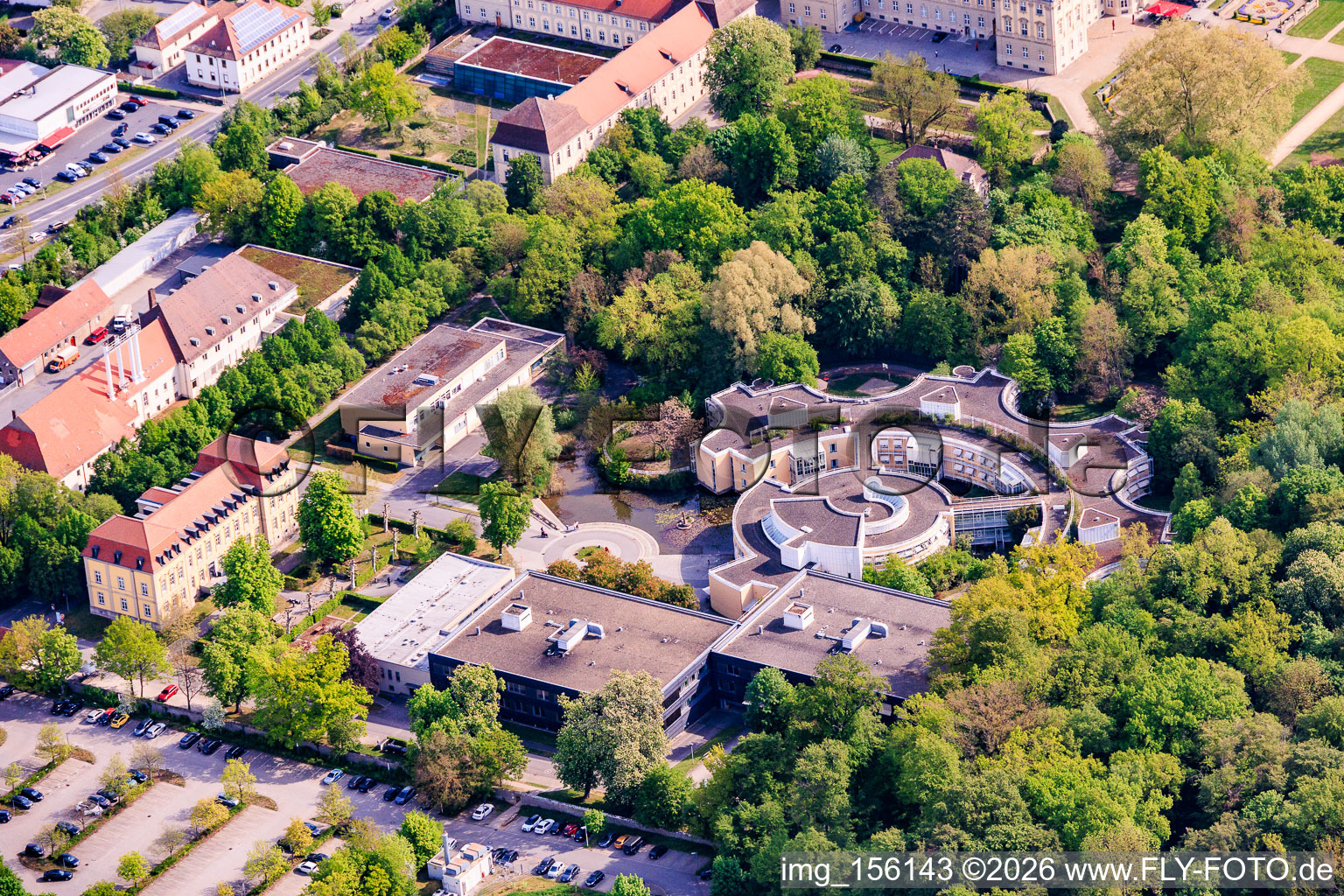 Hospital for Psychiatry, Psychotherapy and Psychosomatic Medicine Castle Werneck and Orthopedic Hospital Castle Werneck in Werneck in the state Bavaria, Germany