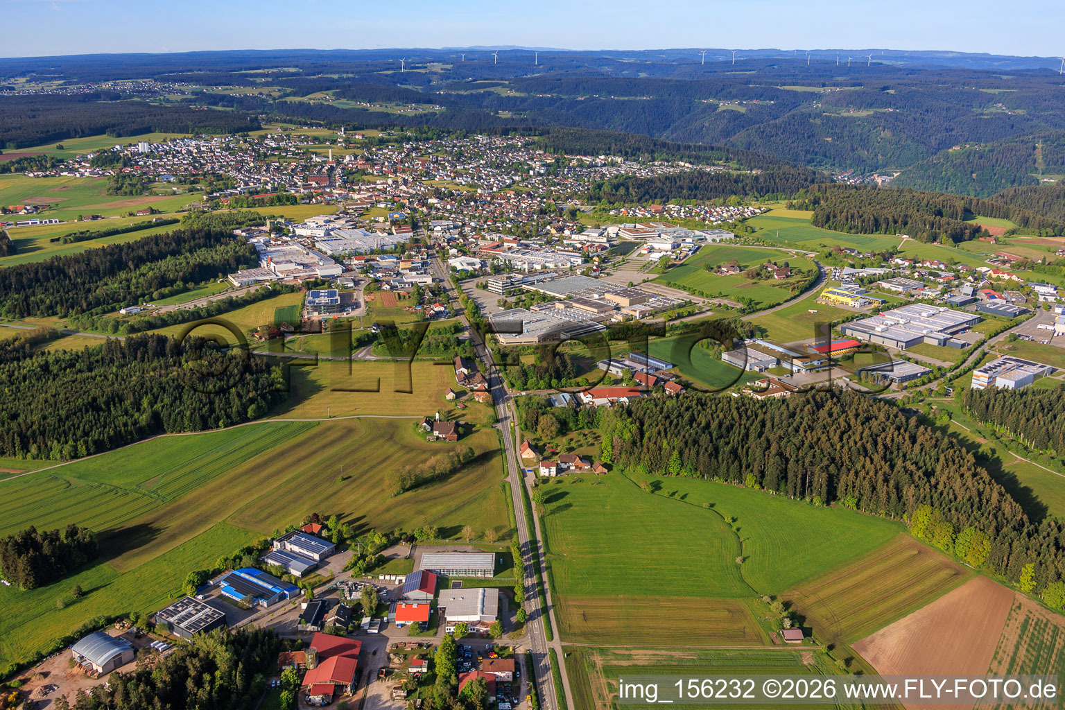 From the northeast in the district Brambach in Schramberg in the state Baden-Wuerttemberg, Germany