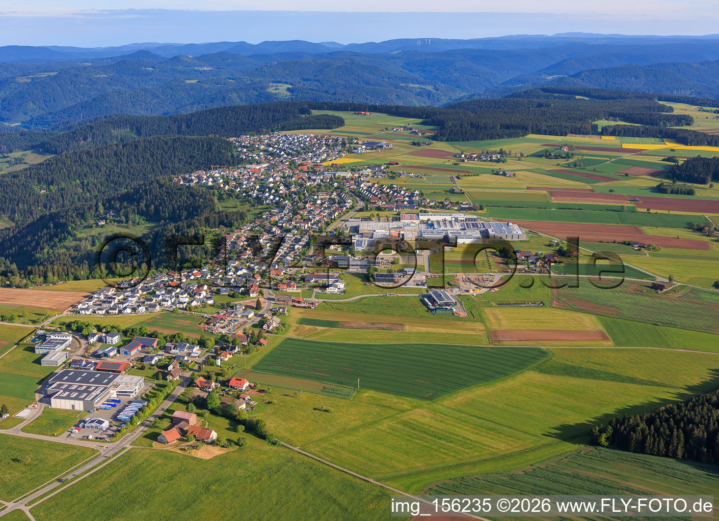From the southeast in the district Vorderaichhalden in Aichhalden in the state Baden-Wuerttemberg, Germany