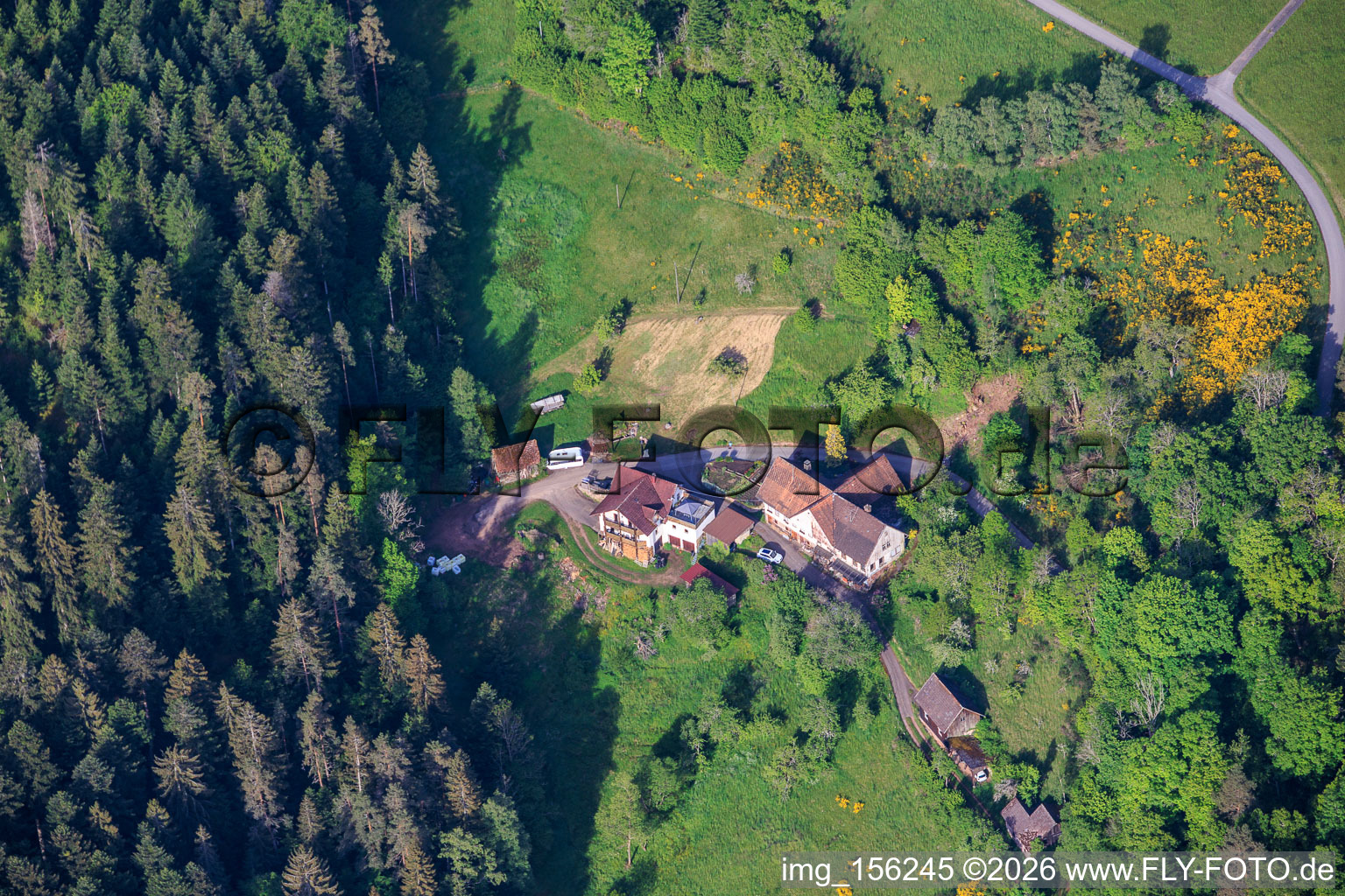 Black Forest Courtyard in the district Kienbächle in Schiltach in the state Baden-Wuerttemberg, Germany