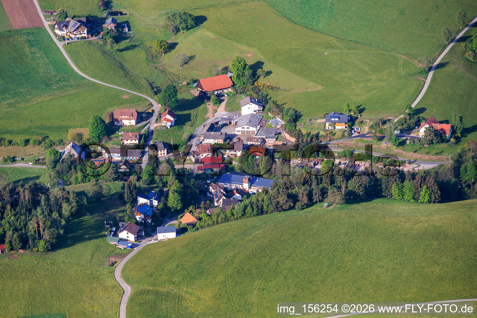 Sulzbachtal district from the northeast in the district Diesenhof in Lauterbach in the state Baden-Wuerttemberg, Germany