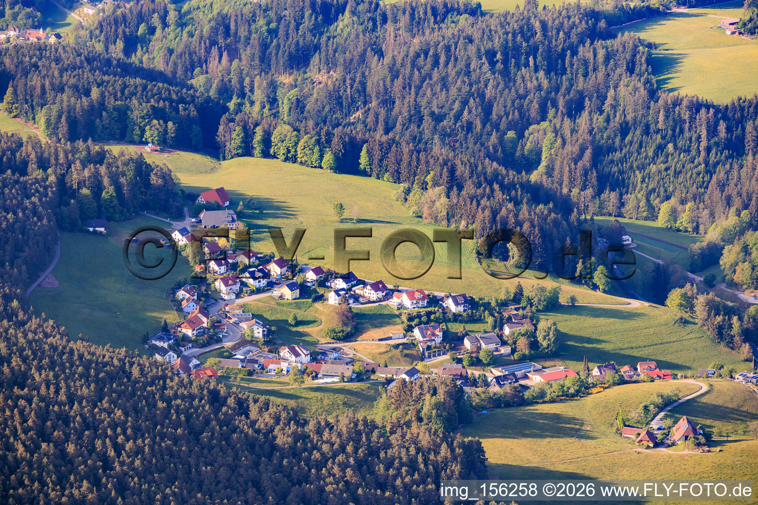 From the north in Lauterbach in the state Baden-Wuerttemberg, Germany