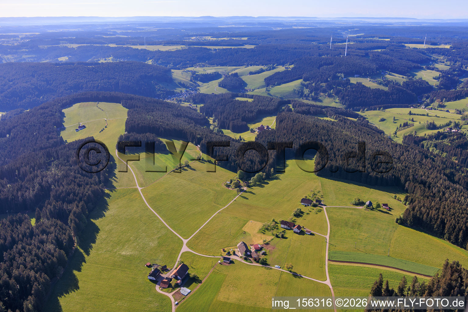 Relocated farms in Oehle in the district Tennenbronn in Schramberg in the state Baden-Wuerttemberg, Germany