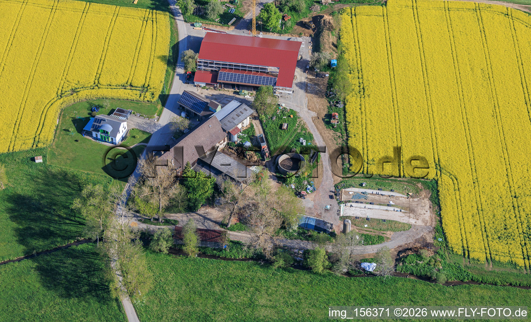 Relocated farmstead in the Stampfe district in the district Seedorf in Dunningen in the state Baden-Wuerttemberg, Germany