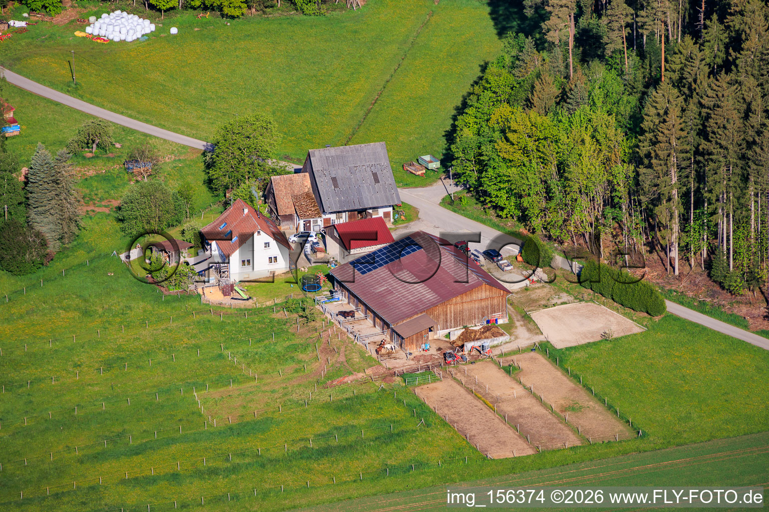 Relocated farmstead in the Stampfe district in the district Seedorf in Dunningen in the state Baden-Wuerttemberg, Germany