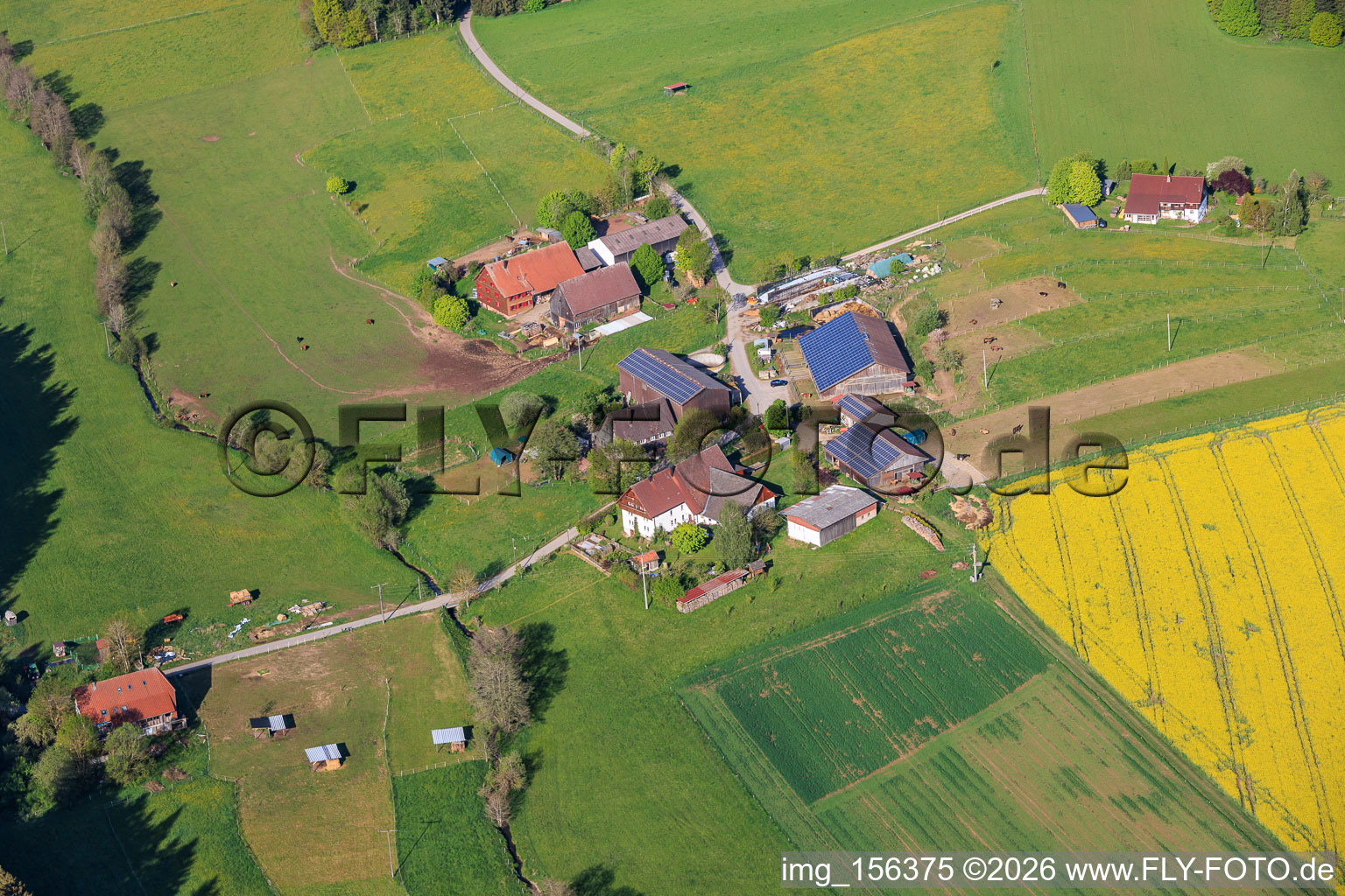 Stampfe district with Karl Mauch agriculture in Dunningen in the state Baden-Wuerttemberg, Germany