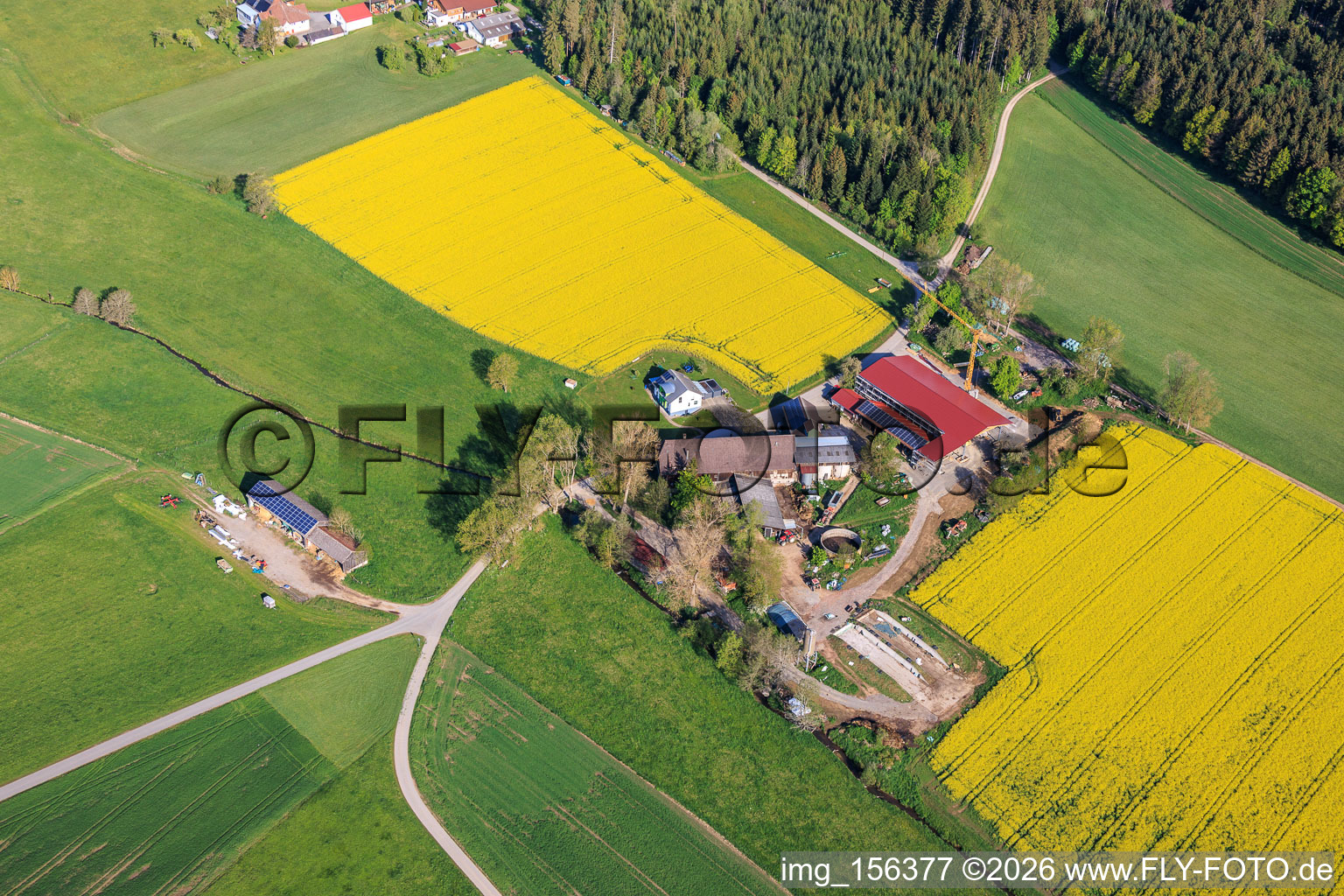 Relocated farmstead in the Stampfe district in Dunningen in the state Baden-Wuerttemberg, Germany