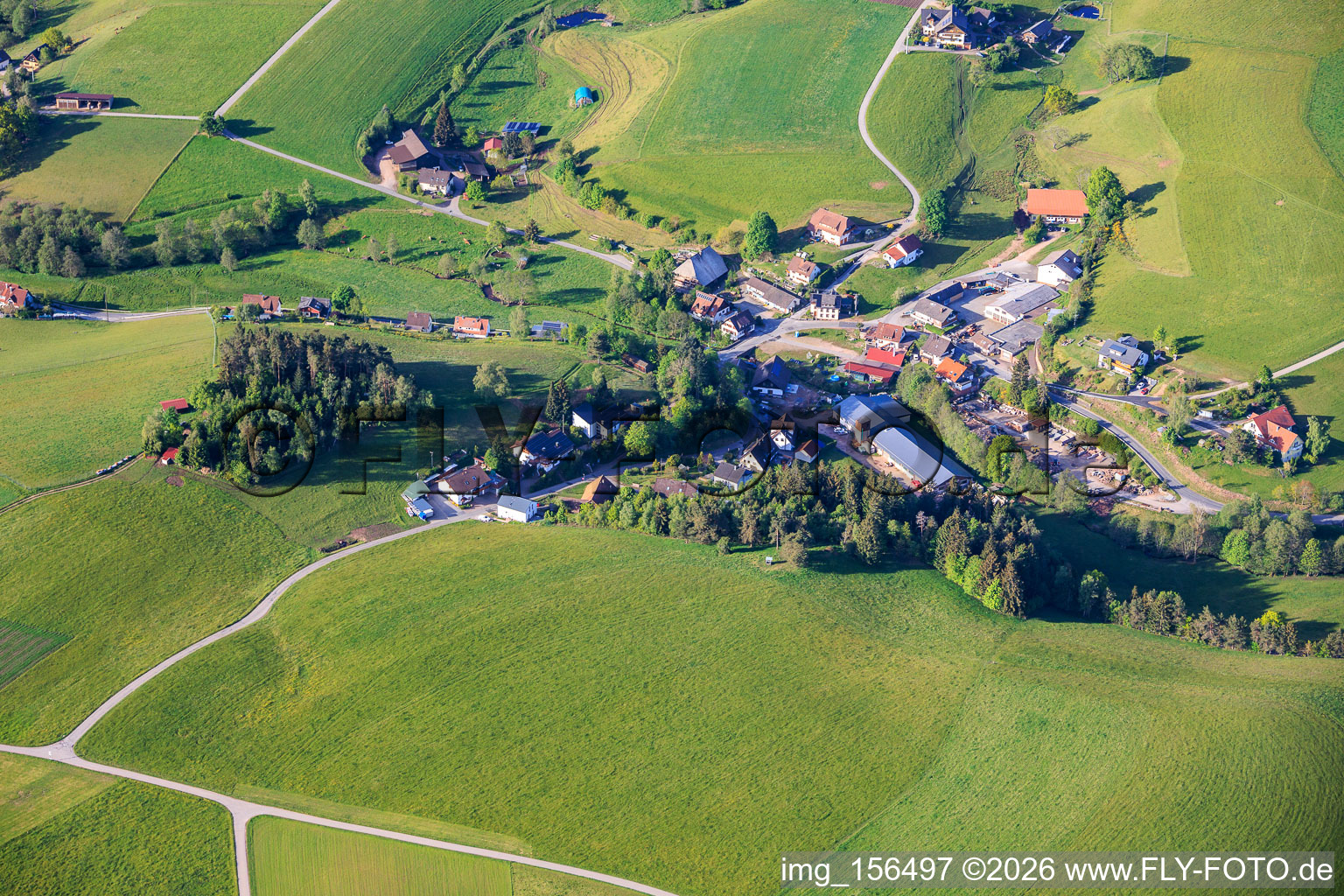 Sulzbachtal district from the north in the district Diesenhof in Lauterbach in the state Baden-Wuerttemberg, Germany