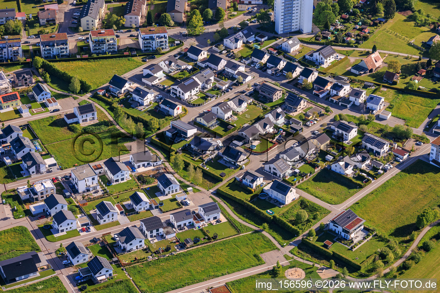 New development area Schoren South in the district Sulgen in Schramberg in the state Baden-Wuerttemberg, Germany