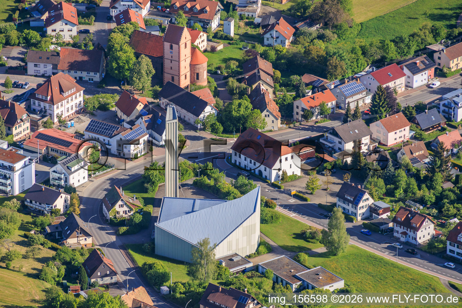 St. Lawrence Church and Old St. Lawrence Church in the district Sulgen in Schramberg in the state Baden-Wuerttemberg, Germany