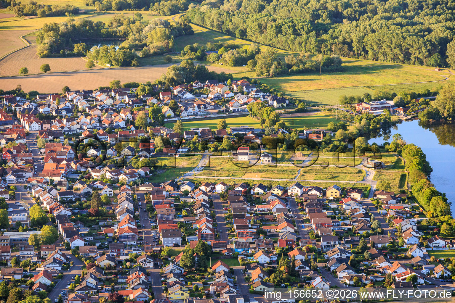 First residential building sites in the new development area “Im Brühl” with a total of 68 building plots in Leimersheim in the state Rhineland-Palatinate, Germany