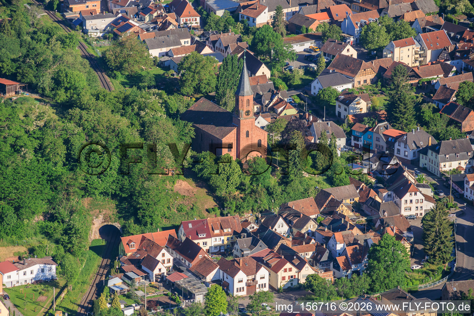 Church Albersweiler in Albersweiler in the state Rhineland-Palatinate, Germany