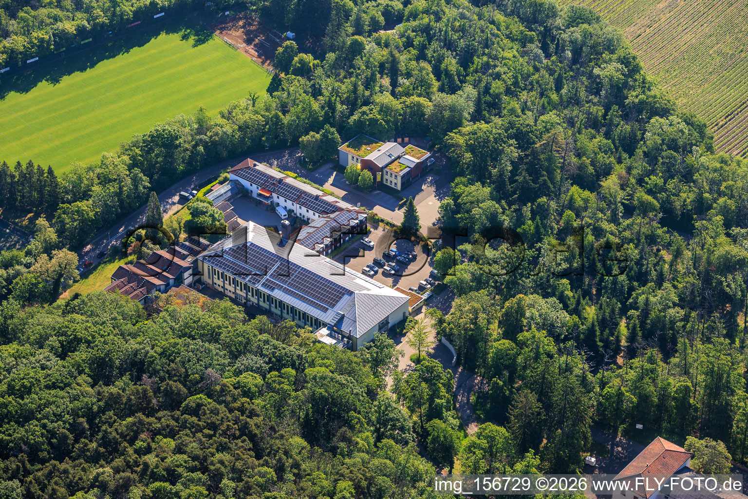Edenkoben Sports School and Southwest German Football Association in Rhodt unter Rietburg in the state Rhineland-Palatinate, Germany