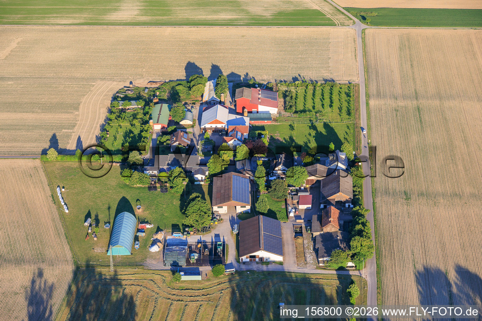Jägerhof and Burgerhof in Neupotz in the state Rhineland-Palatinate, Germany