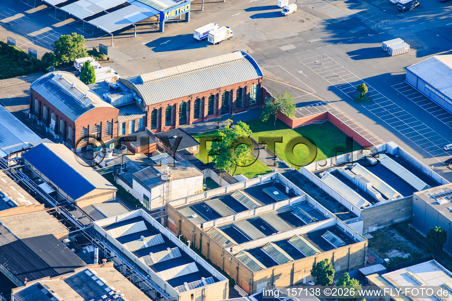 Old turtle factory in the district Neckarau in Mannheim in the state Baden-Wuerttemberg, Germany