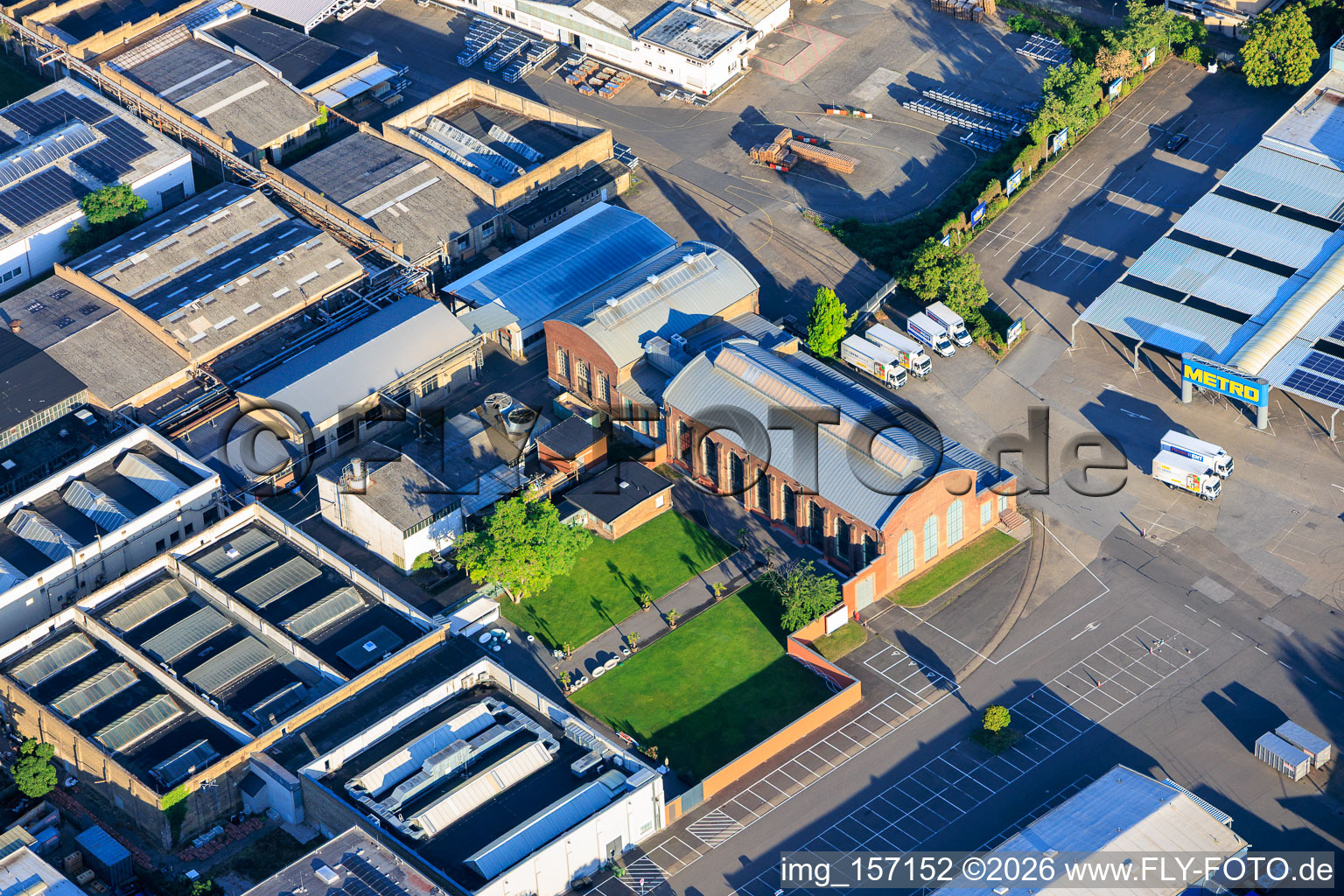 Old tortoise factory of Osten in the district Neckarau in Mannheim in the state Baden-Wuerttemberg, Germany