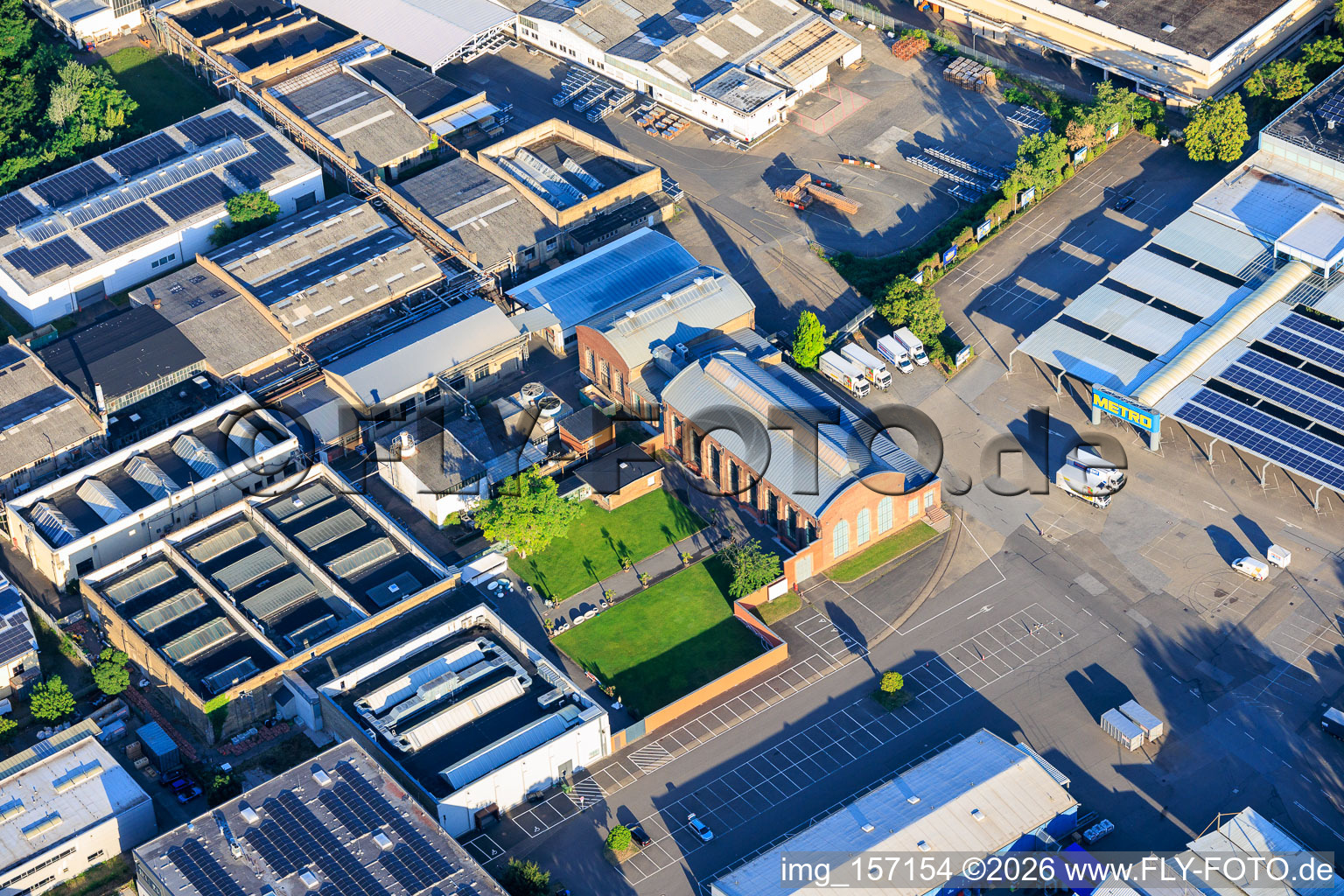 Old tortoise factory of Osten in the district Neckarau in Mannheim in the state Baden-Wuerttemberg, Germany