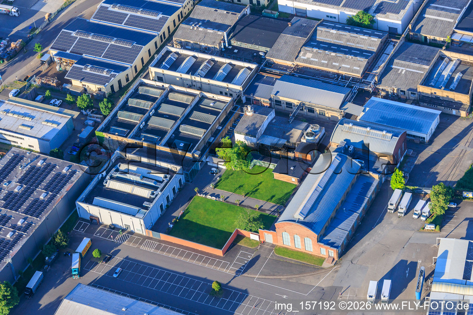 Old turtle factory from Norden in the district Neckarau in Mannheim in the state Baden-Wuerttemberg, Germany
