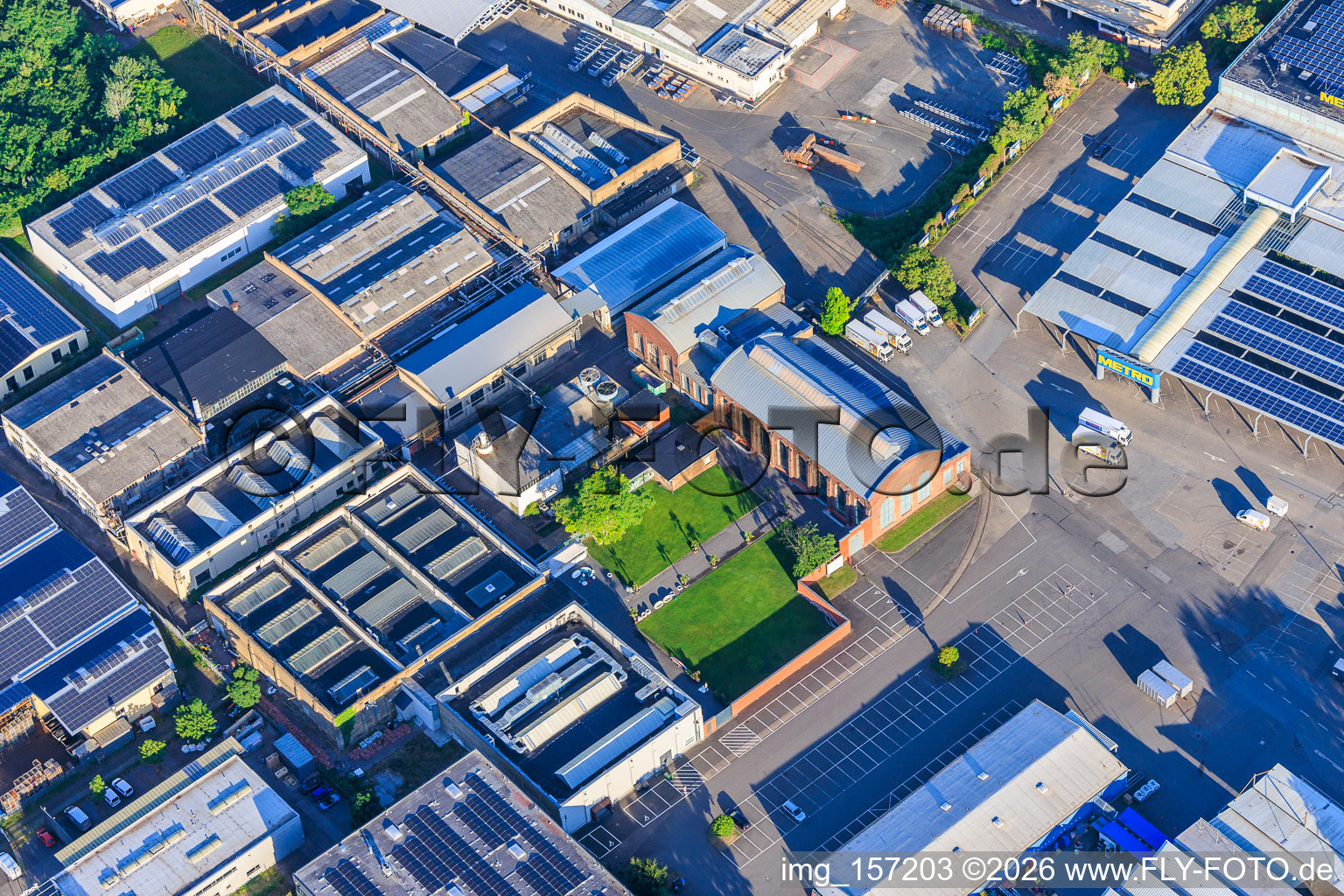 Old tortoise factory of Osten in the district Neckarau in Mannheim in the state Baden-Wuerttemberg, Germany