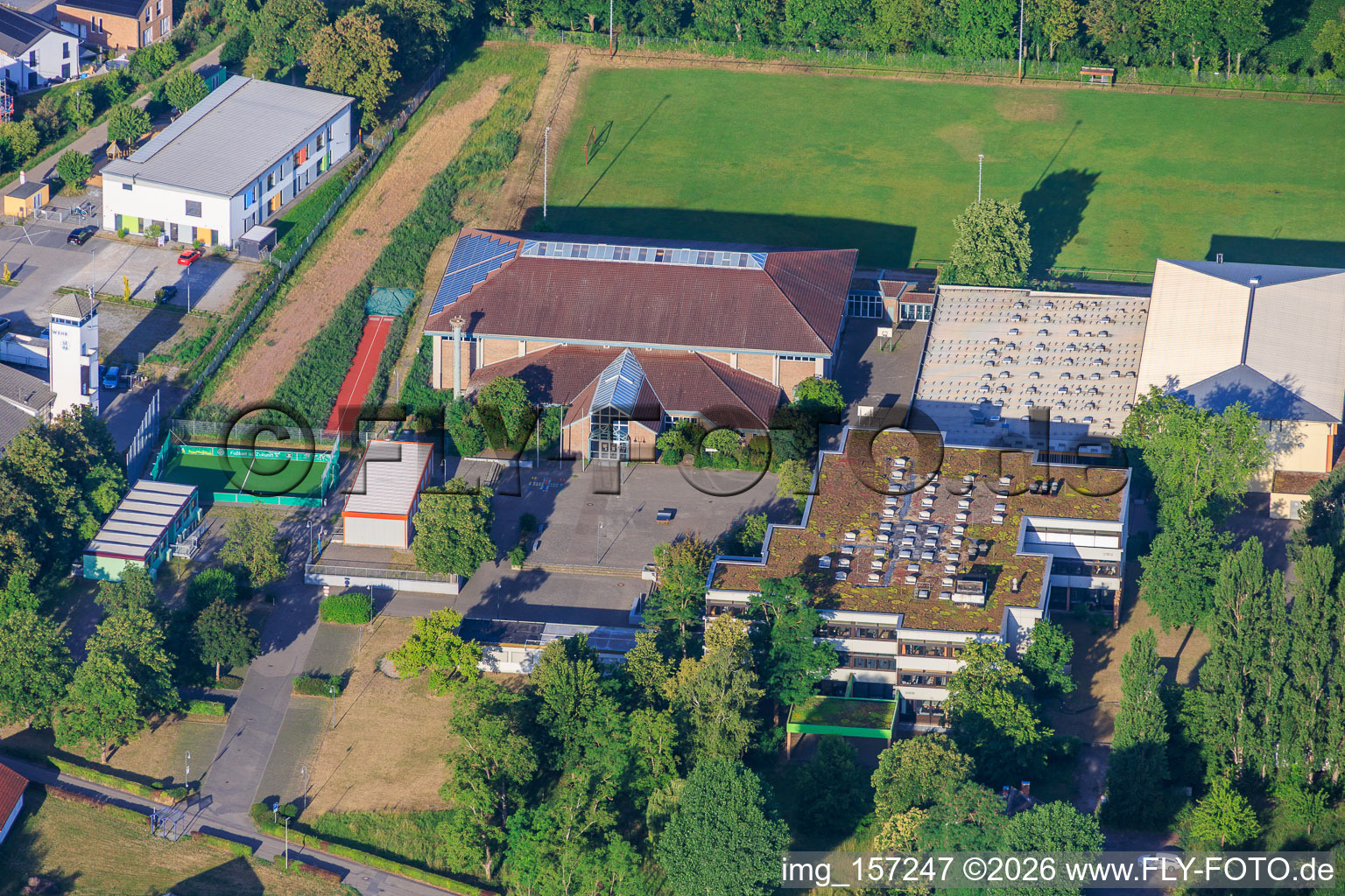 Wahagnies Hall at the Peter-Gärtner-Realschule plus in the district Iggelheim in Böhl-Iggelheim in the state Rhineland-Palatinate, Germany