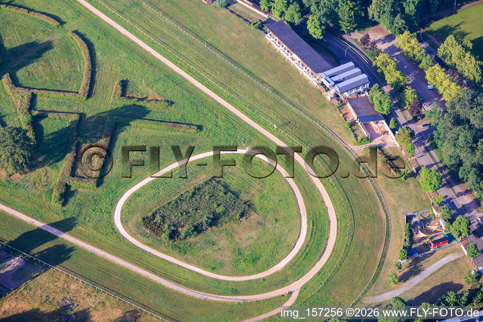 Racecourse of the Palatinate Racing Club Haßloch eV in Haßloch in the state Rhineland-Palatinate, Germany