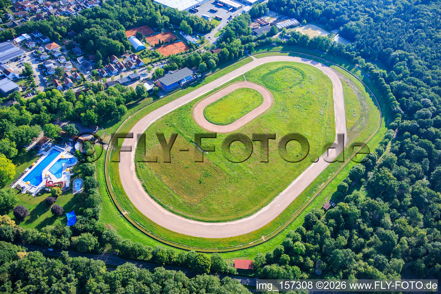 Herxheim sand track racing in Herxheim bei Landau in the state Rhineland-Palatinate, Germany