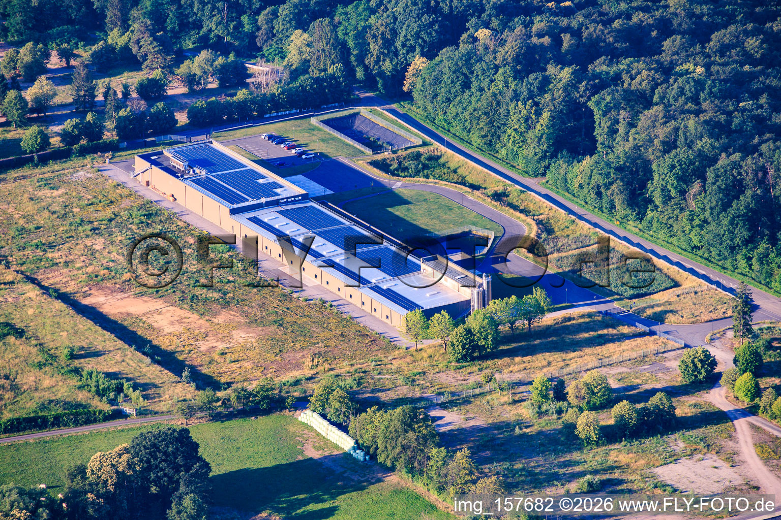 Factory site of Alsaveur SAS on the former barracks grounds in Drachenbronn-Birlenbach in the state Bas-Rhin, France