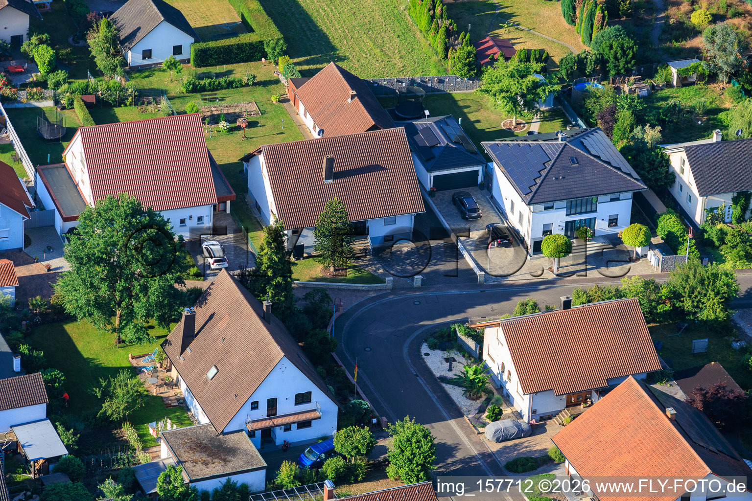 Garden Street in Winden in the state Rhineland-Palatinate, Germany