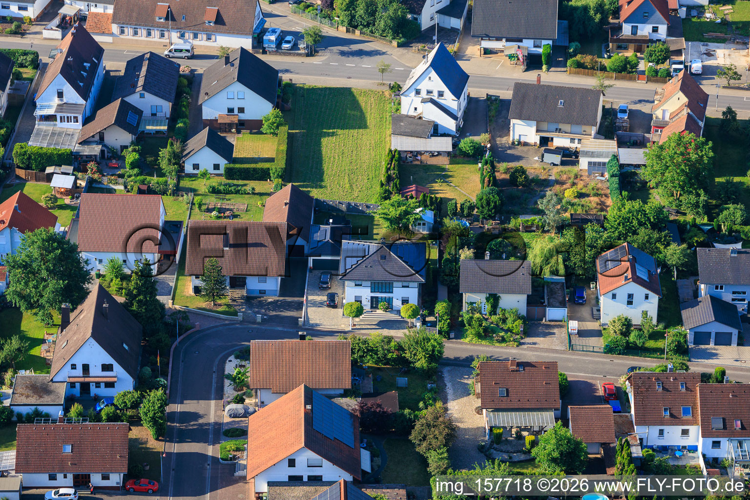Garden Street in Winden in the state Rhineland-Palatinate, Germany