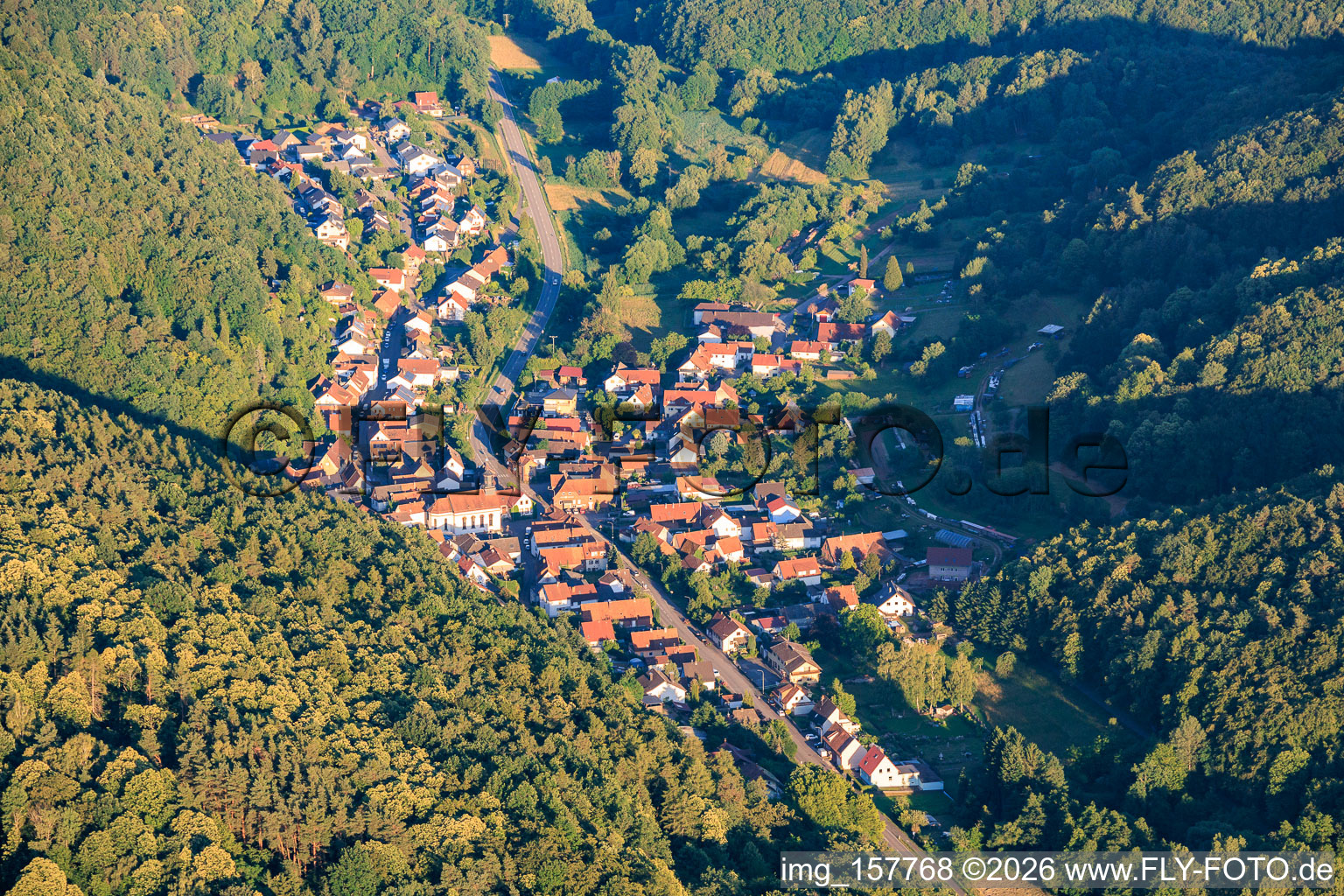 From the northwest in Waldrohrbach in the state Rhineland-Palatinate, Germany