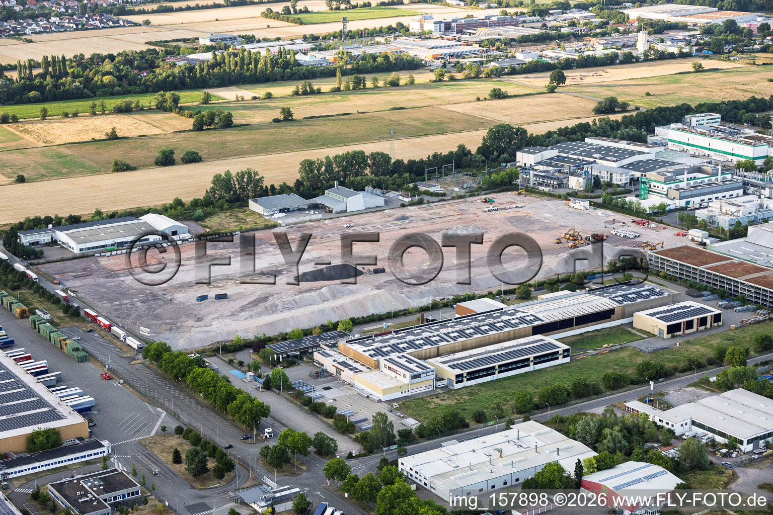 Cleared site for Cain International's new logistics center by project developer NVELOP in Landau in der Pfalz in the state Rhineland-Palatinate, Germany