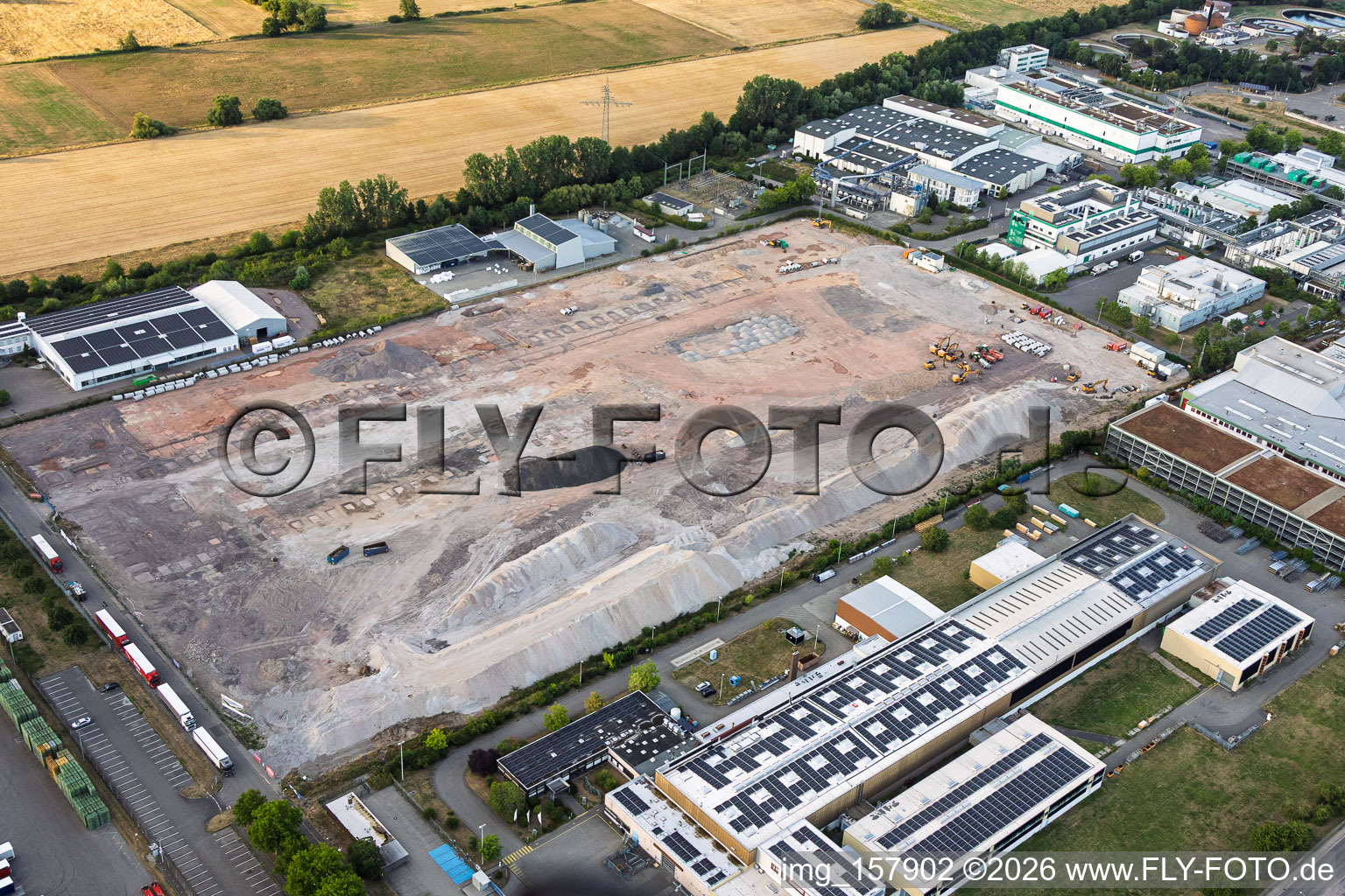 Cleared site for Cain International's new logistics center by project developer NVELOP in Landau in der Pfalz in the state Rhineland-Palatinate, Germany