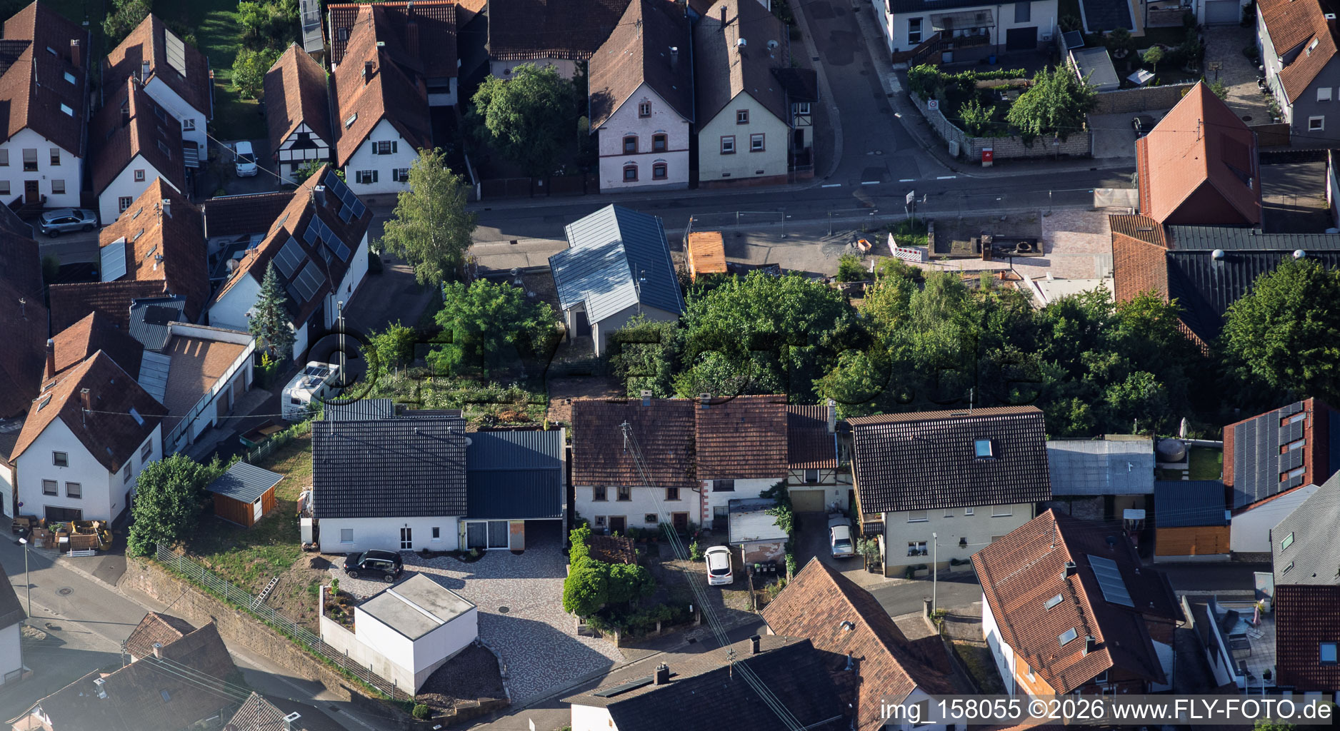 Kirchgasse in Silz in the state Rhineland-Palatinate, Germany