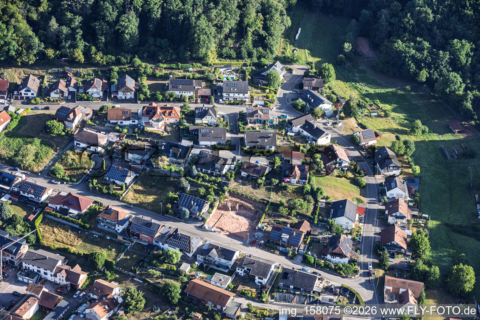 Waldstraße Gartenstr in Silz in the state Rhineland-Palatinate, Germany