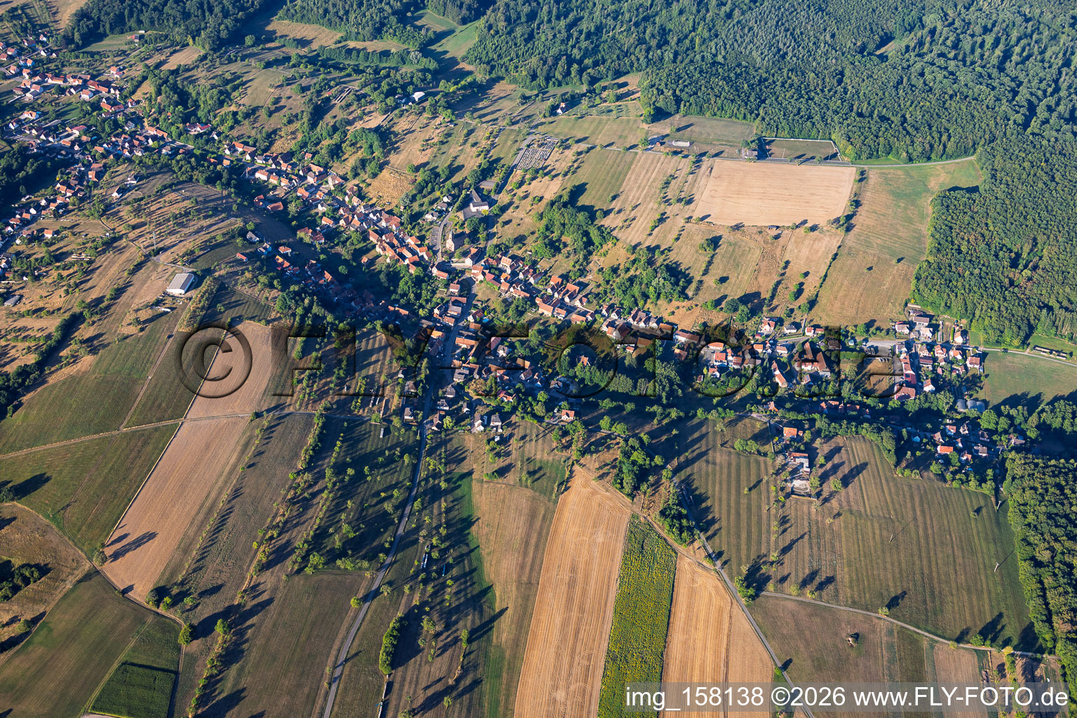 From the northeast in Langensoultzbach in the state Bas-Rhin, France